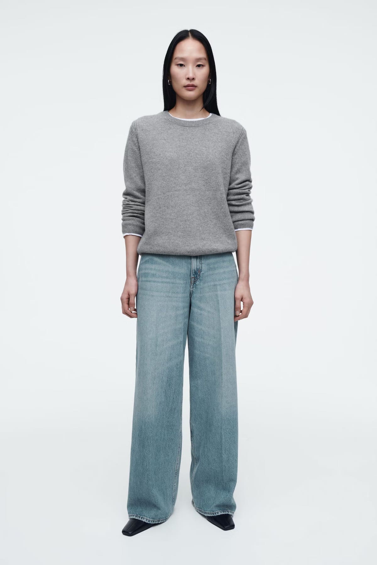パンツ COS WIDE-LEG HIGH-RISE JEANS 28 WIDE-LEG HIGH-RISE JEANS - LIGHT BLUE | COS