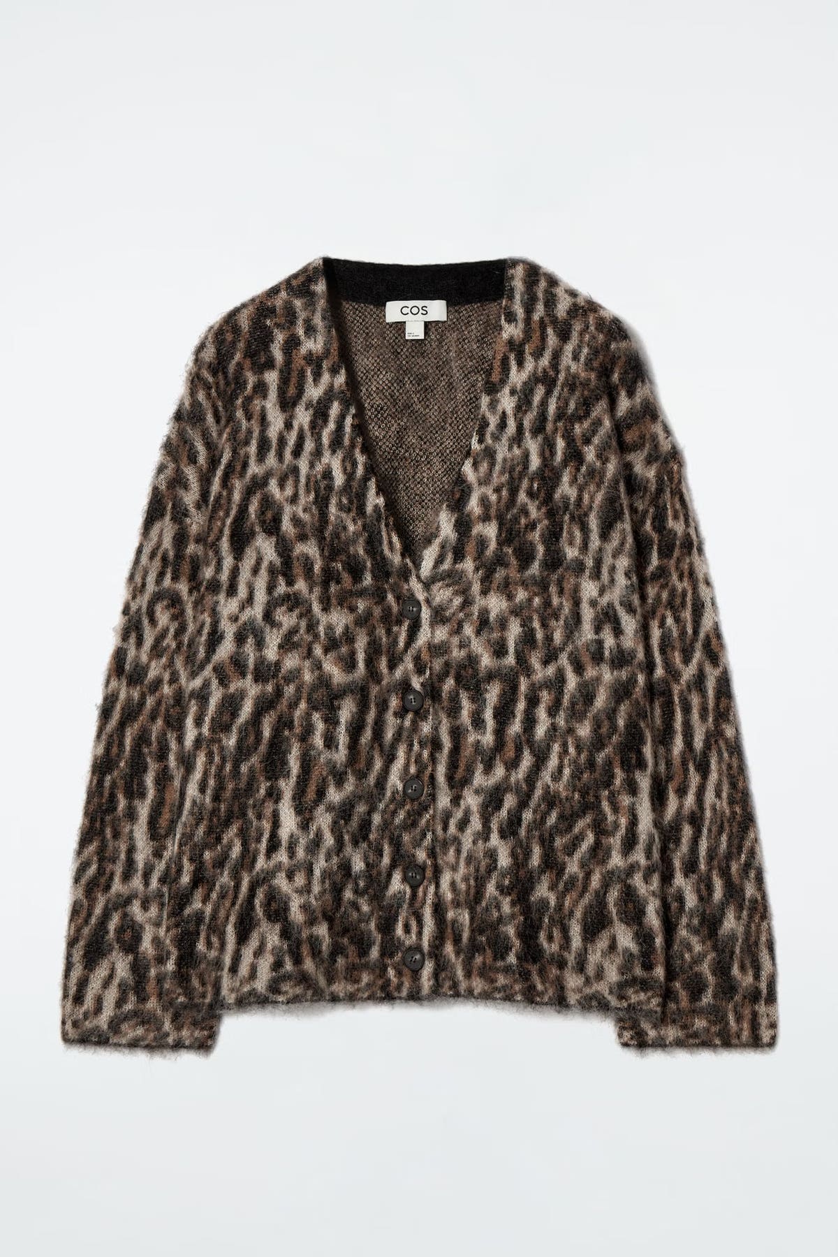 Leopard-jacquard Mohair-blend Cardigan | COS Saudi Arabia